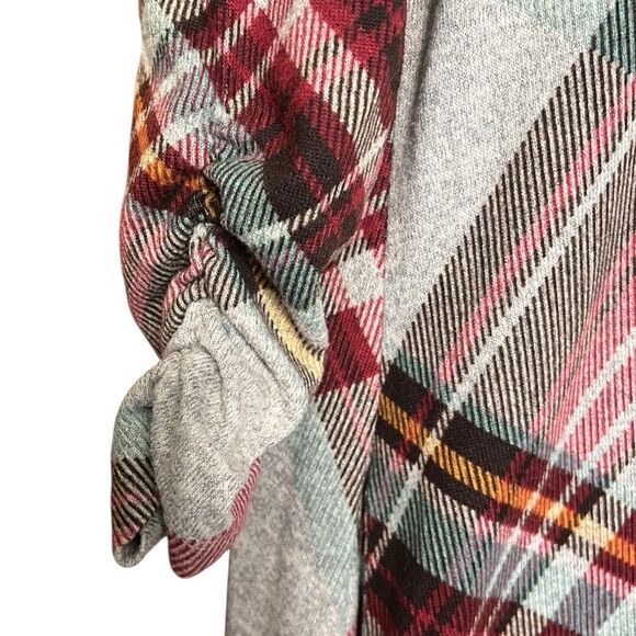 Cato Plaid Tartan Shift Dress w/ Pockets Sz M Cottagecore Autumn Academia Preppy - Picture 6 of 9
